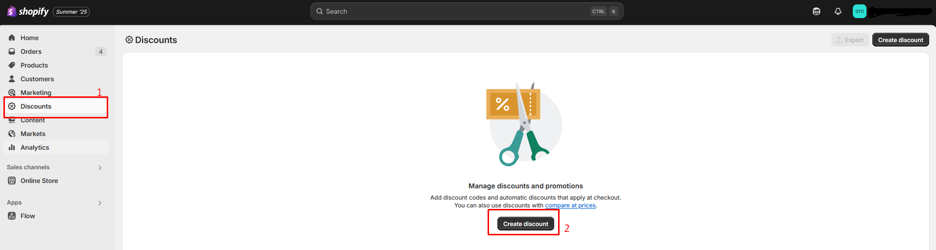 create discounts